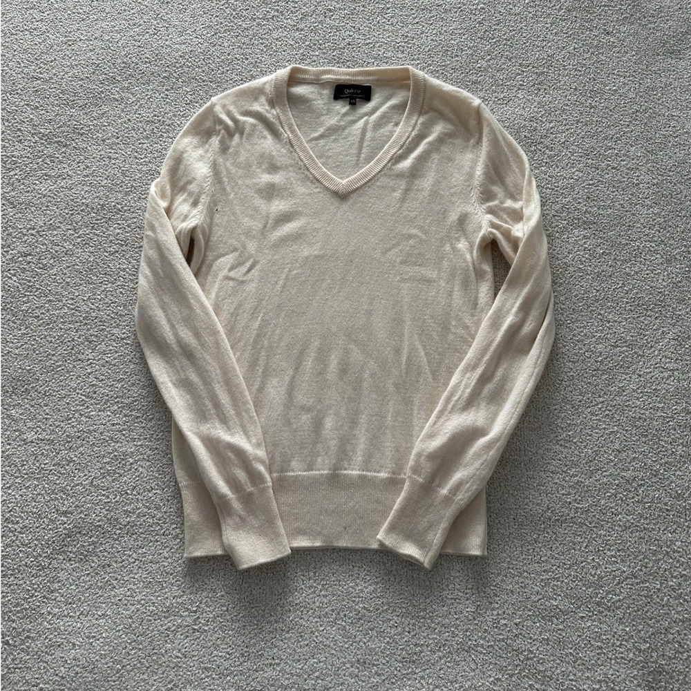 Quince Women's Cashmere Sweater size XS in Ivory